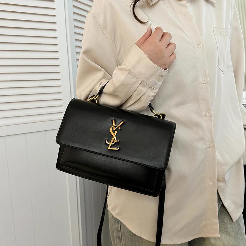 Sac Messager Femme de Marque de Luxe, Sac à Langer Élégant en Cuir, Design Minimaliste Grande Capaci