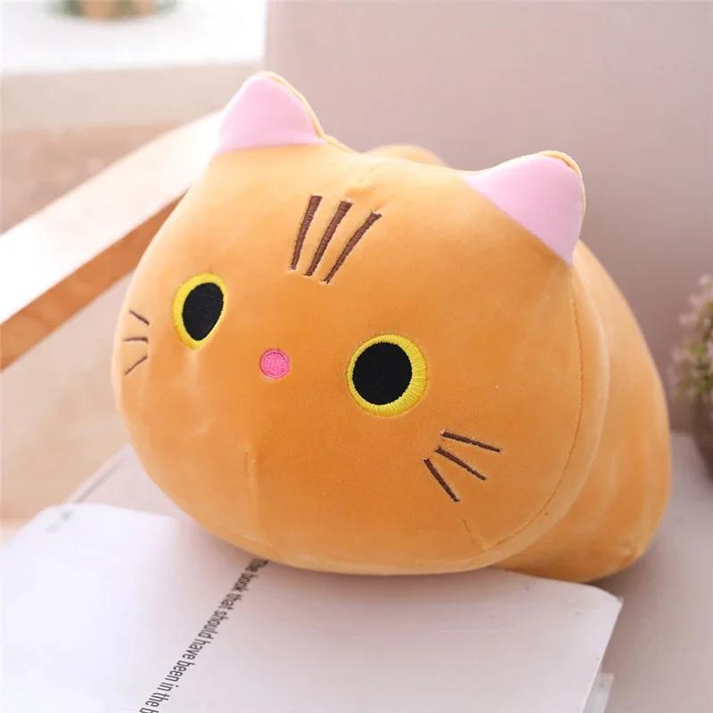 Oreiller en peluche chat doux de 20cm, coussin de canapé, jouet en peluche Kawaii, poupée animale de