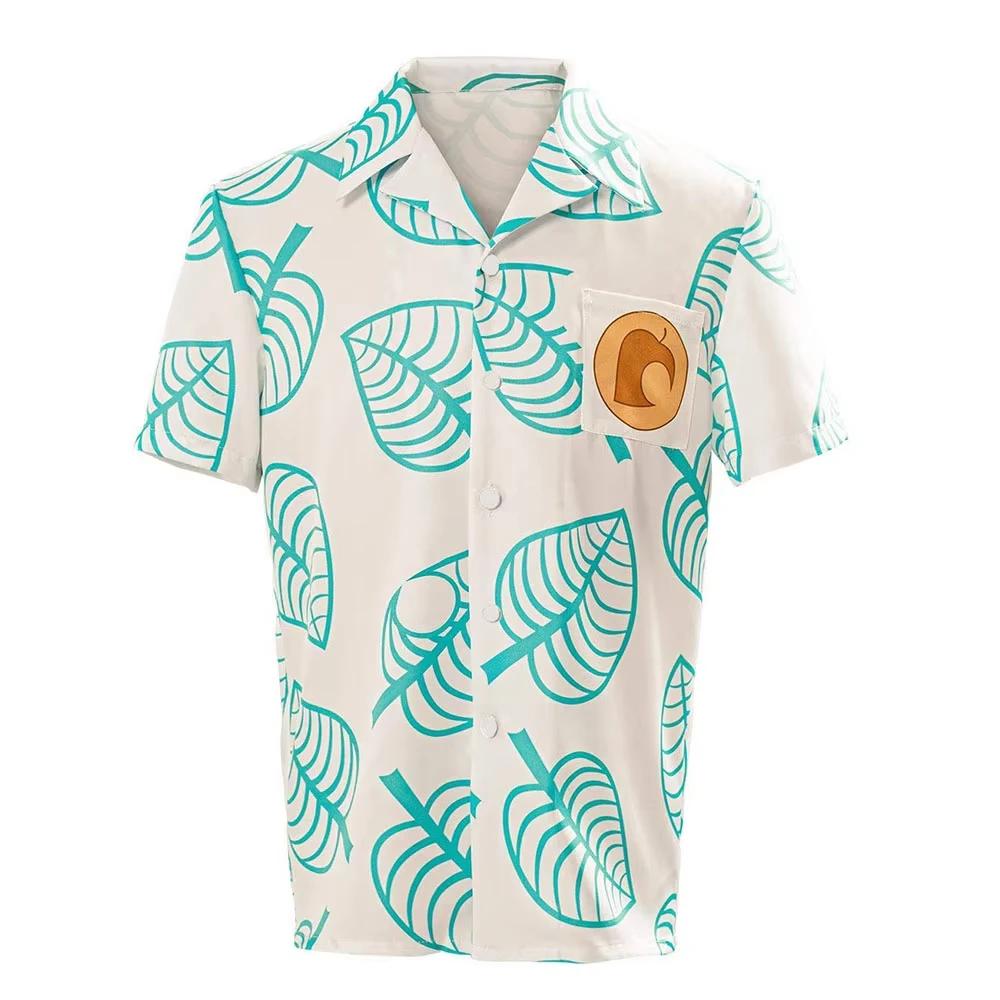 Chemise boutonnée Timmy & Tommy Isabelle Cosplay Animal Game Crossing, chemise à manches courtes amp