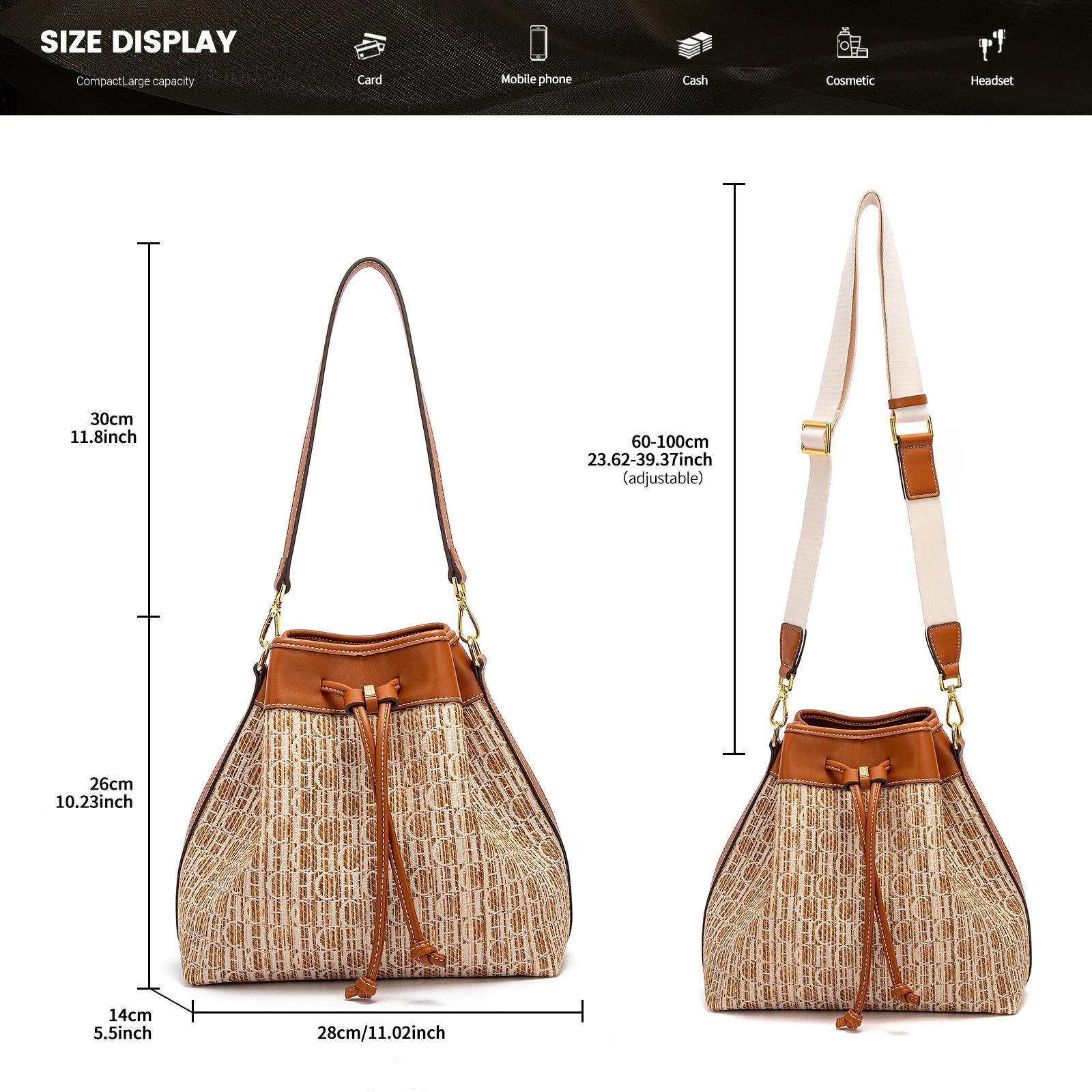 CHCH sac à bandoulière pour femme automne nouvelle Texture tricotée sac à main Simple marron décontr