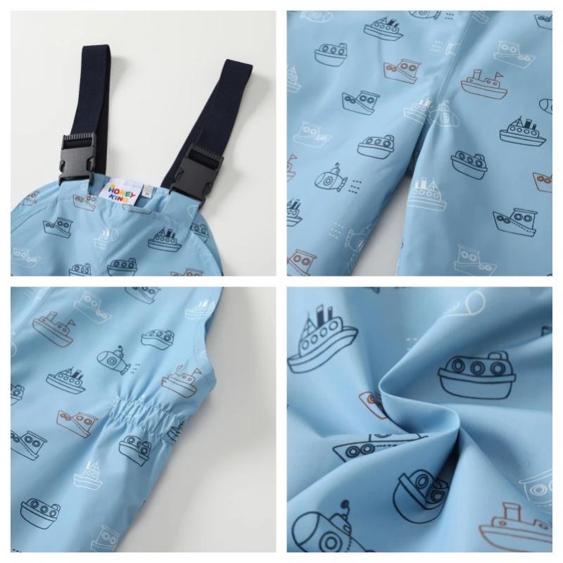 Ensemble de vêtements pour enfants HONEYKING, combinaison imperméable, salopette bébé, pantalon, com