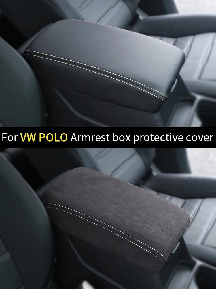 Housse de protection pour boîte d'accoudoir de commande centrale, pour Volkswagen VW POLO VI MK6 Plu