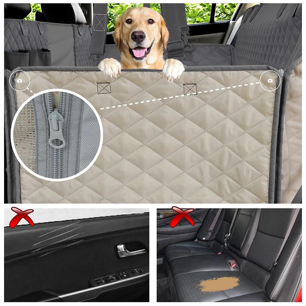 Porte-chien imperméable à l'eau arrière pour chien, housse de siège de voiture, tapis de protection 