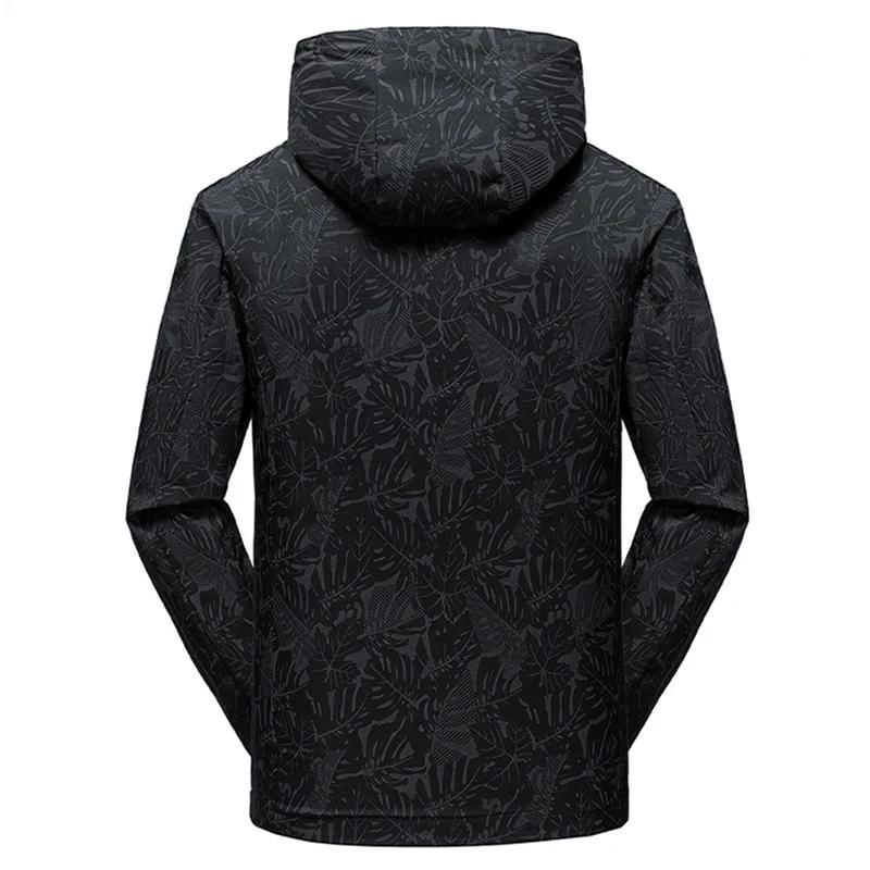 Veste coupe-vent imperméable décontractée pour hommes, manteau de randonnée en plein air avec fermet