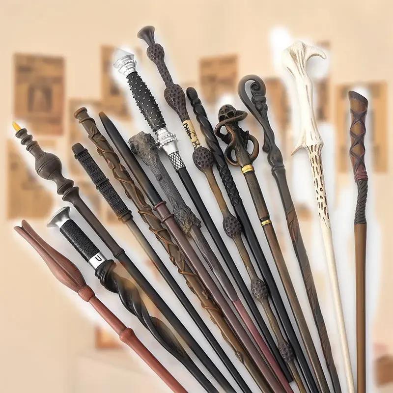 Baguettes Magiques en Métal 2026 : Modèles Malfoy, Voldemort, Hermione, Ron, Bellatrix, McGonagall -