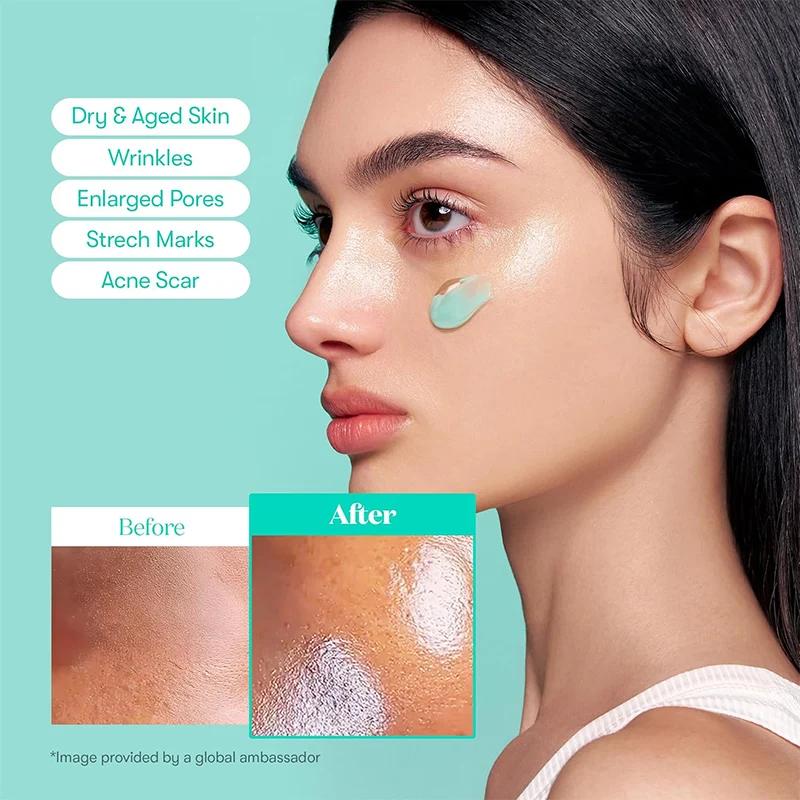 Crème hydratante pour le visage en capsules PDRN, soin coréen pour la peau, acide hyaluronique, long