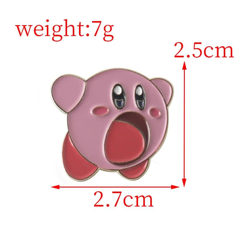 Kirby Anime broches pour sacs à dos Badges sur Manga émail broche accessoires pour bijoux choses mig