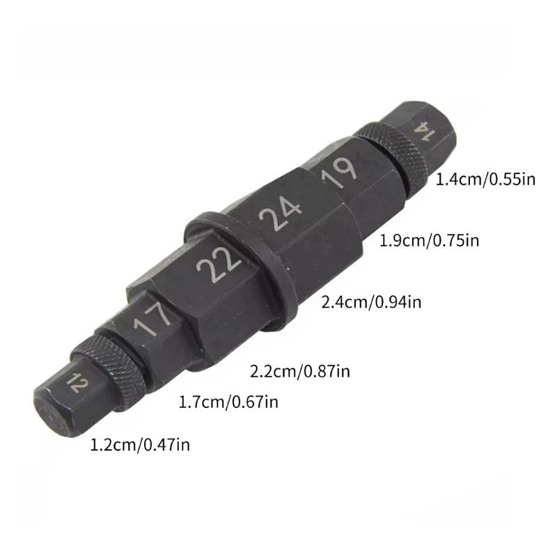 Adaptateur de douille de broche d'appellation hexagonal Allen pour moto, outil de retrait d'opathie,