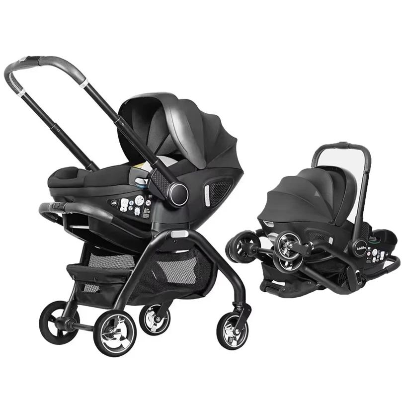 STOCK ue 3IN1 bébé poussette Portable enfant siège de voiture de luxe pliable multi-fonctionnel land