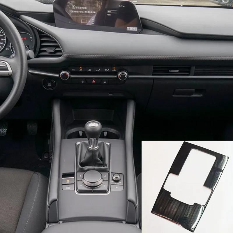 Autocollant métallique de garniture de panneau de vitesse intérieur de voiture, pour Mazda 3 MT manu