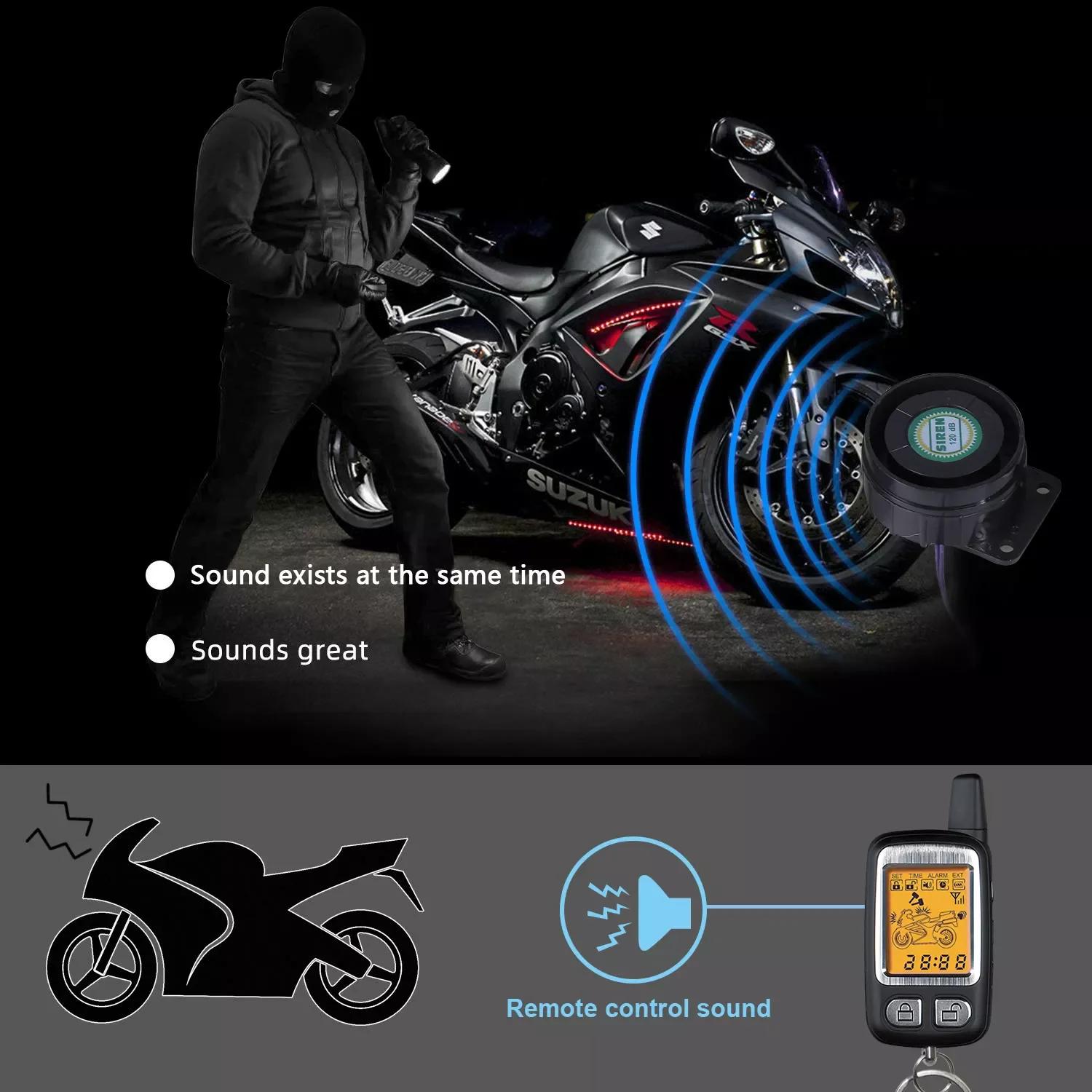 Éventuelles Y-Alarme de Moto à 2 Voies, Télécommande de Démarrage Imagone avec Démarrage à Distance