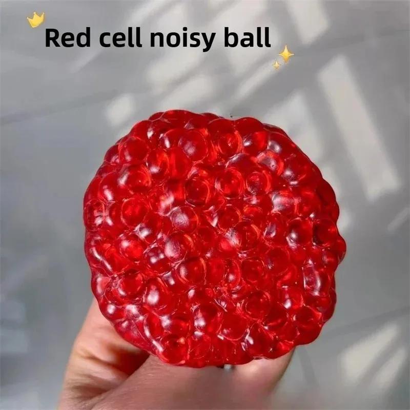 Balles Squishy en Perles de Glace - Jouet Anti-Stress Mochi Super Doux à Rebond Lent pour Soulager l
