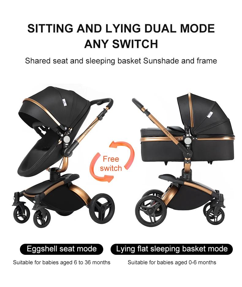 Poussette bébé voiture pour landau pour nouveau-né bébé accessoires bébé Buggy infantile 3 en 1 pous