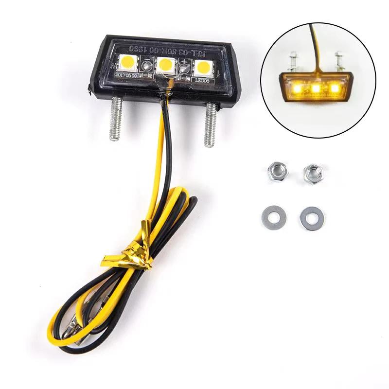 Lumière LED étanche pour plaque de planificateur de moto, modification, 12V