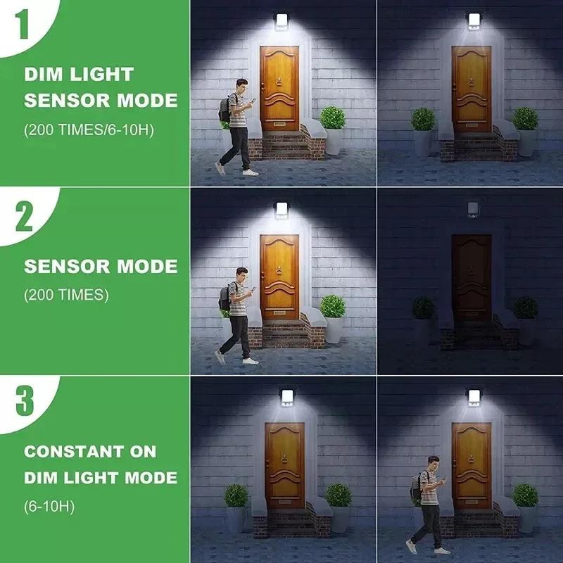 Lampe solaire LED d'extérieur à clipser avec détecteur de mouvement, étanche IP65, pour clôture, ter