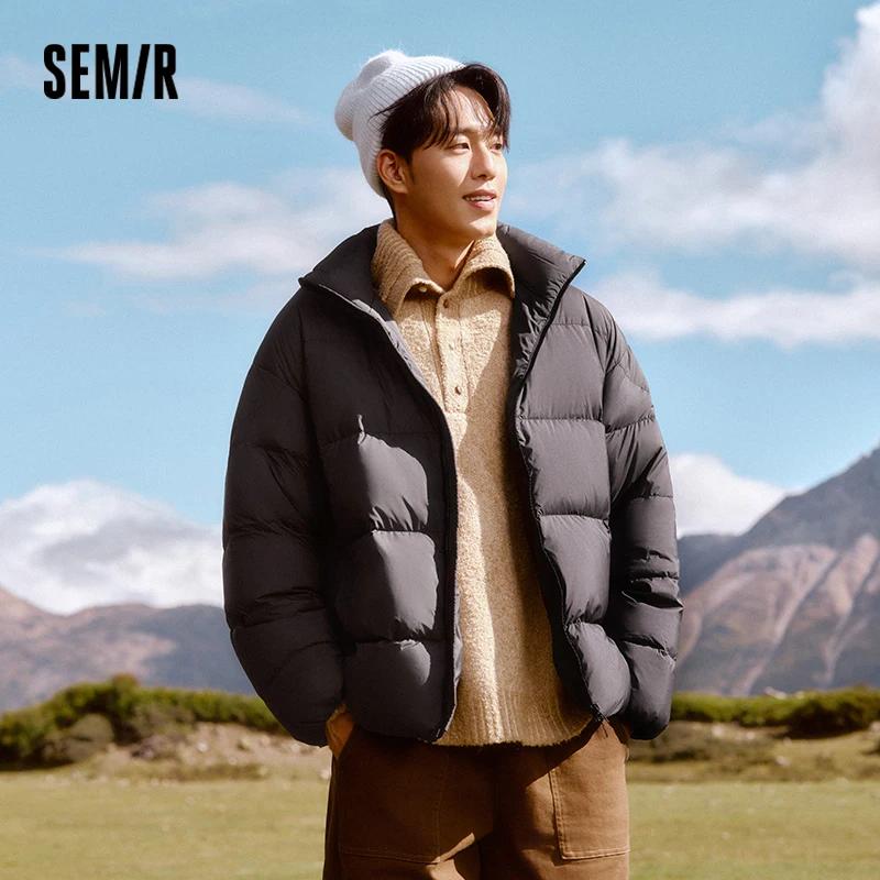 Semir doudoune hommes hiver trois résistant au vent imperméable résistant aux taches épais col monta