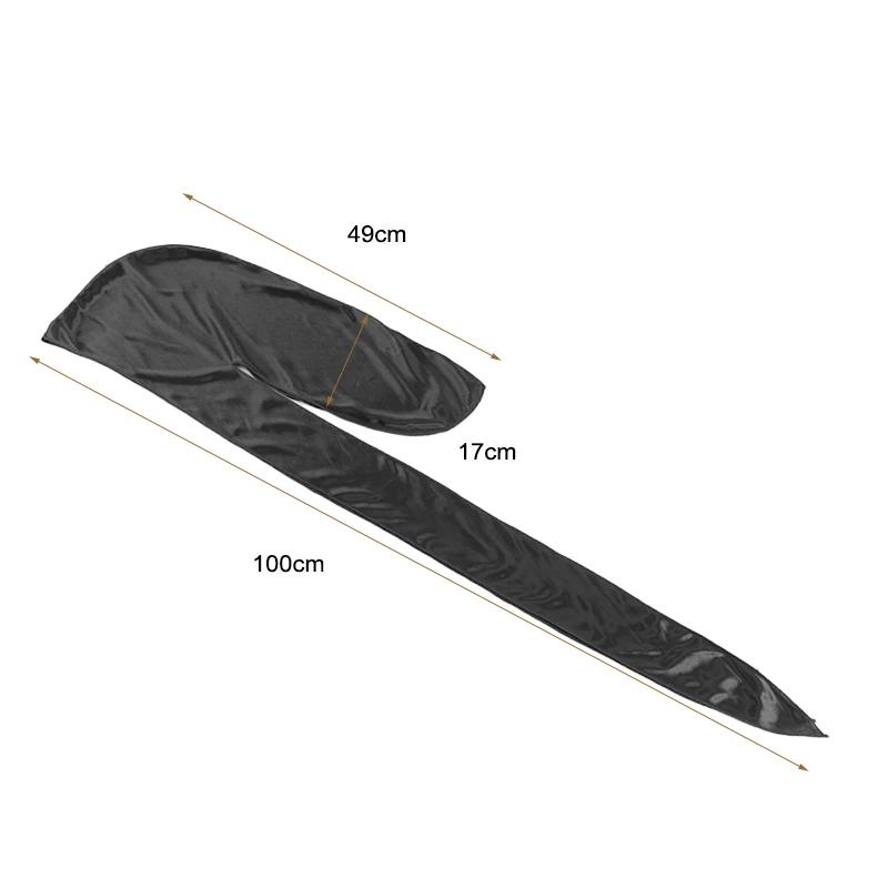 Chapeau de Pirate Durag à longue queue soyeuse unisexe, Turban à la mode, casquette Bandana pour fem