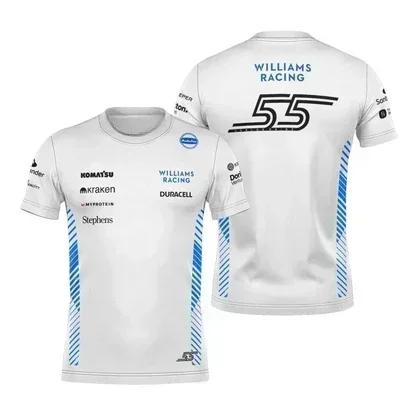 2025 F1 Williams équipe T-shirt Carlos Sainz formule un Alex Alben 2025 T-shirt hommes femmes enfant