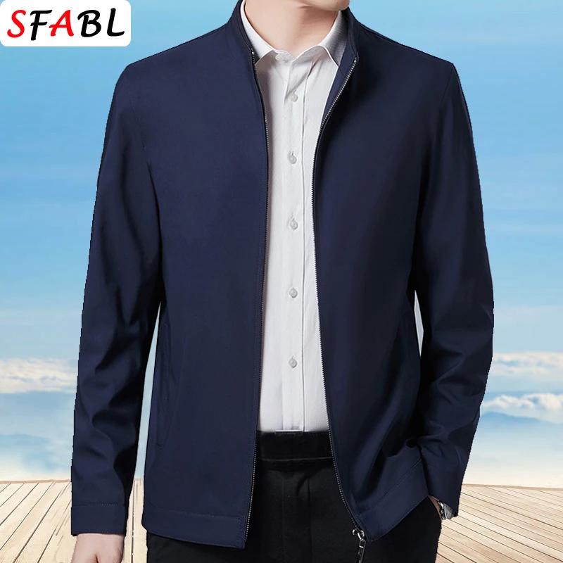 Veste pour homme de qualité solide, blazer décontracté de luxe pour homme, veste à fermeture éclair,