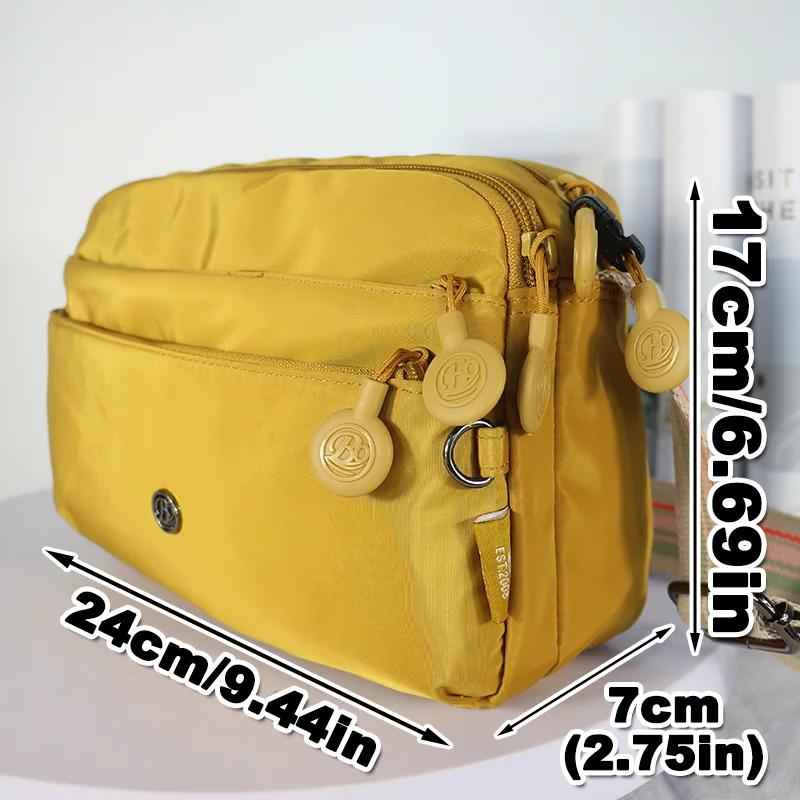 Sac à bandoulière en Nylon Ultra-léger pour femmes, sac léger à large sangle réglable, sacs de luxe 