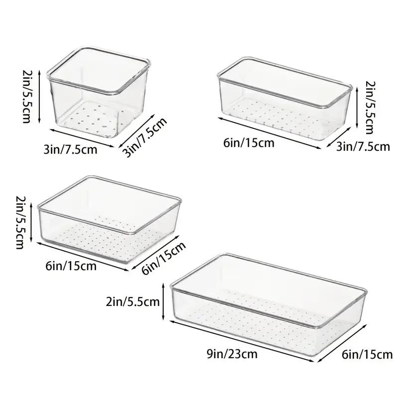MELEvaluSet-Plateaux en plastique transparent, plateaux polyvalents, supports de synchronisation dan