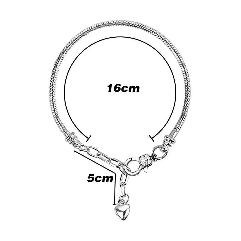 Bracelet à breloques Fleur Monstre Rouge en Argent 925, Réglable, Hypoallergénique, Tendance 2026, B