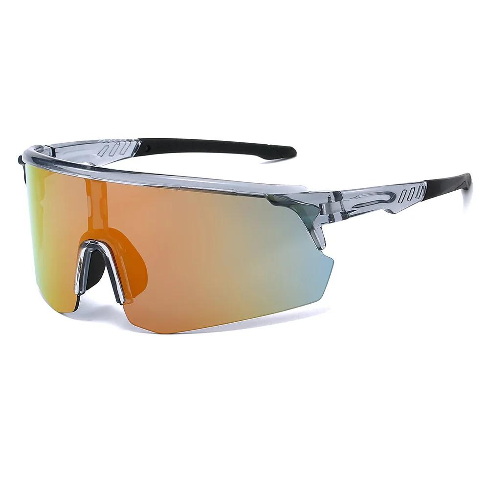 Lunettes de soleil de sport surdimensionnées pour hommes, lunettes de cyclisme, miroir, pour l'extér