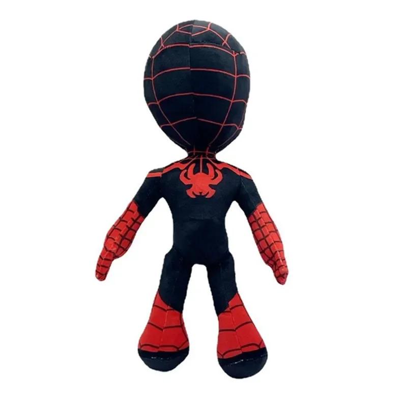 Jouets en peluche Anime Avengers Spiderman de 32CM, poupées Spider-Verse Gwen Peter Parker Noir, jou