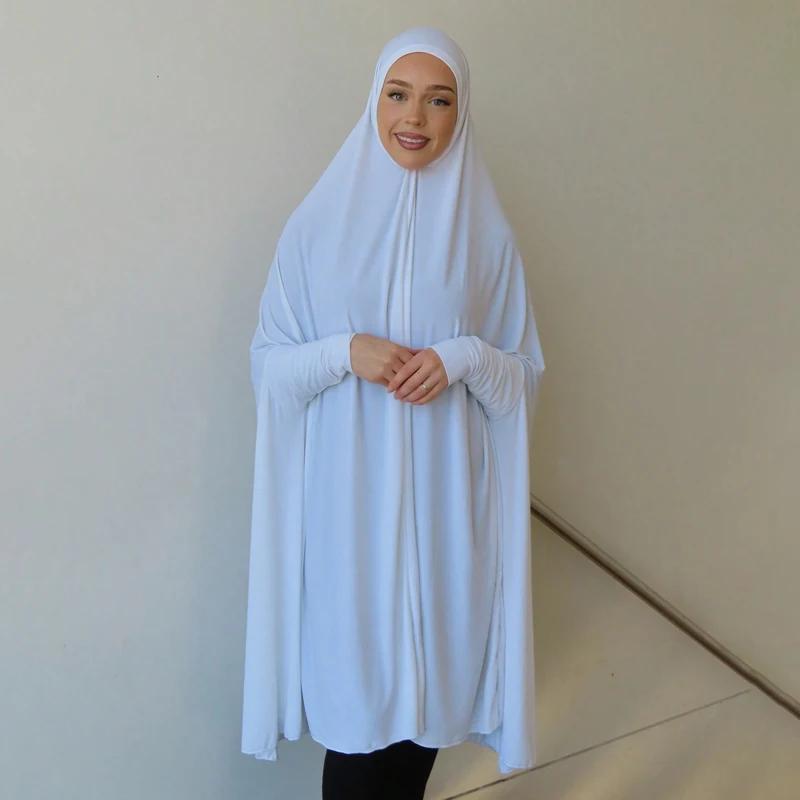 Abayas musulmanes à manches pour femmes, châle Long, couverture complète, couleur unie, vêtements de