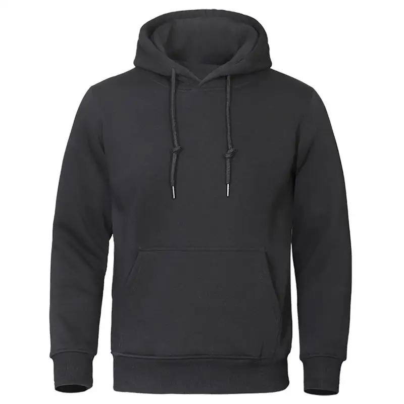 Automne hiver hommes polaire chaud hommes sweat décontracté couleur unie Streetwear pulls Sport écol