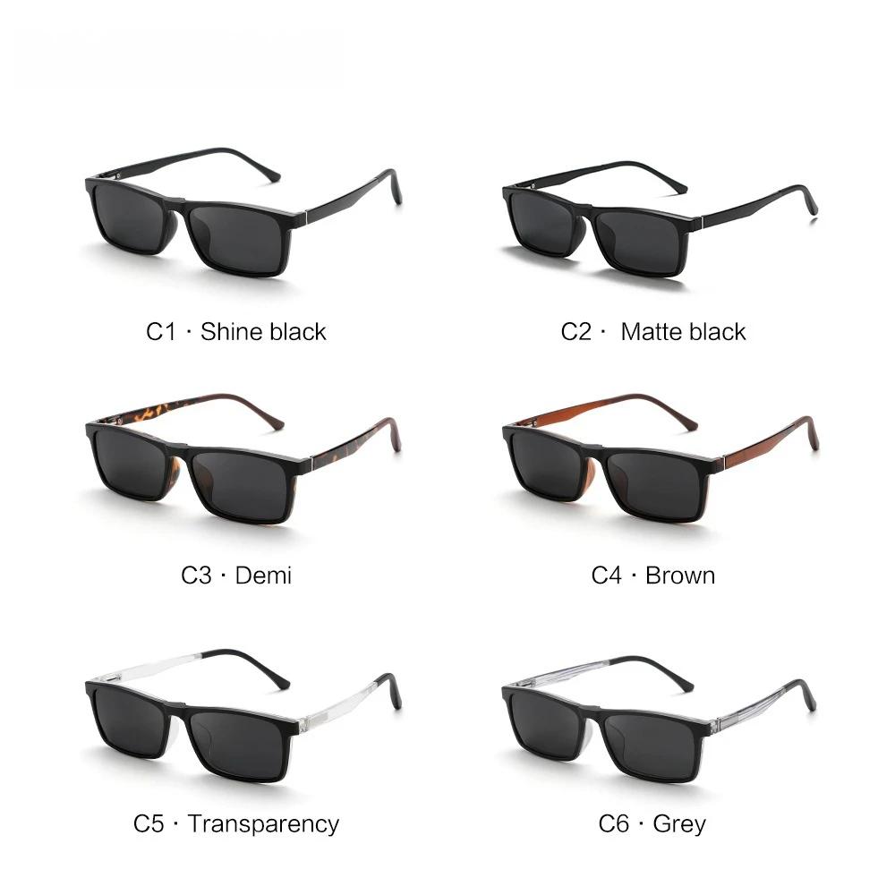 YIMARUILI mode TR90 magnétique polarisé lunettes à clipser pour femmes rétro carré optique Prescript