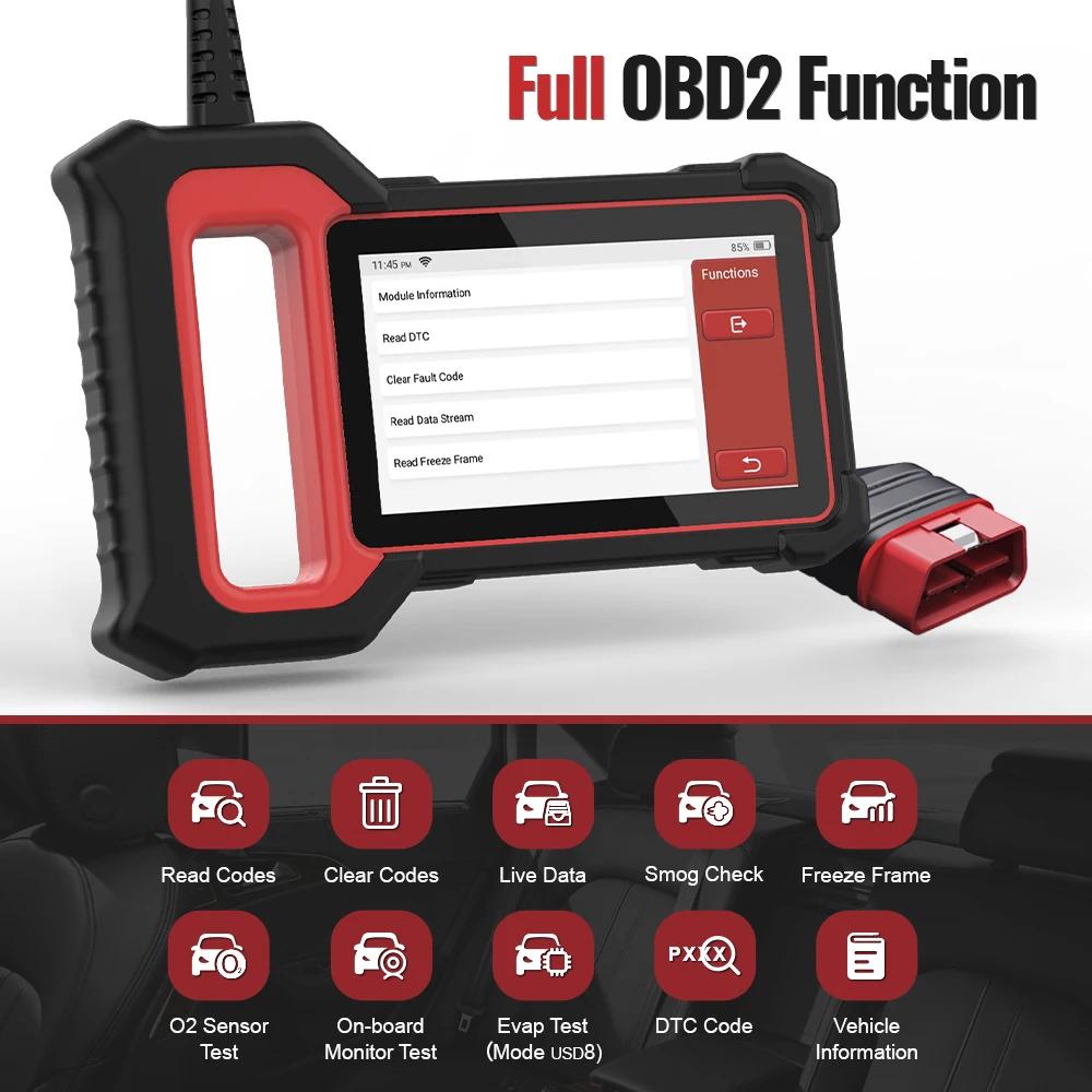 THINKCAR-Outil de Diagnostic de Voiture, Scanner OBD2, Système ECM ABS SRS TCM BCM, Réinitialisation