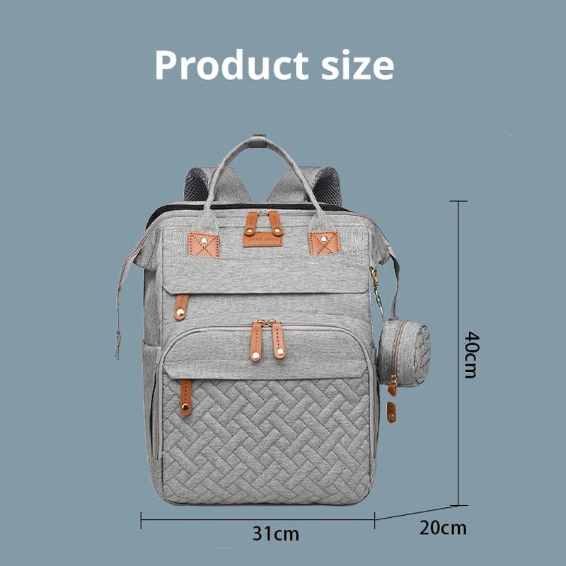 Sac maman sac mère et bébé avec moustiquaire berceau Usb charge sac mère multifonctionnel