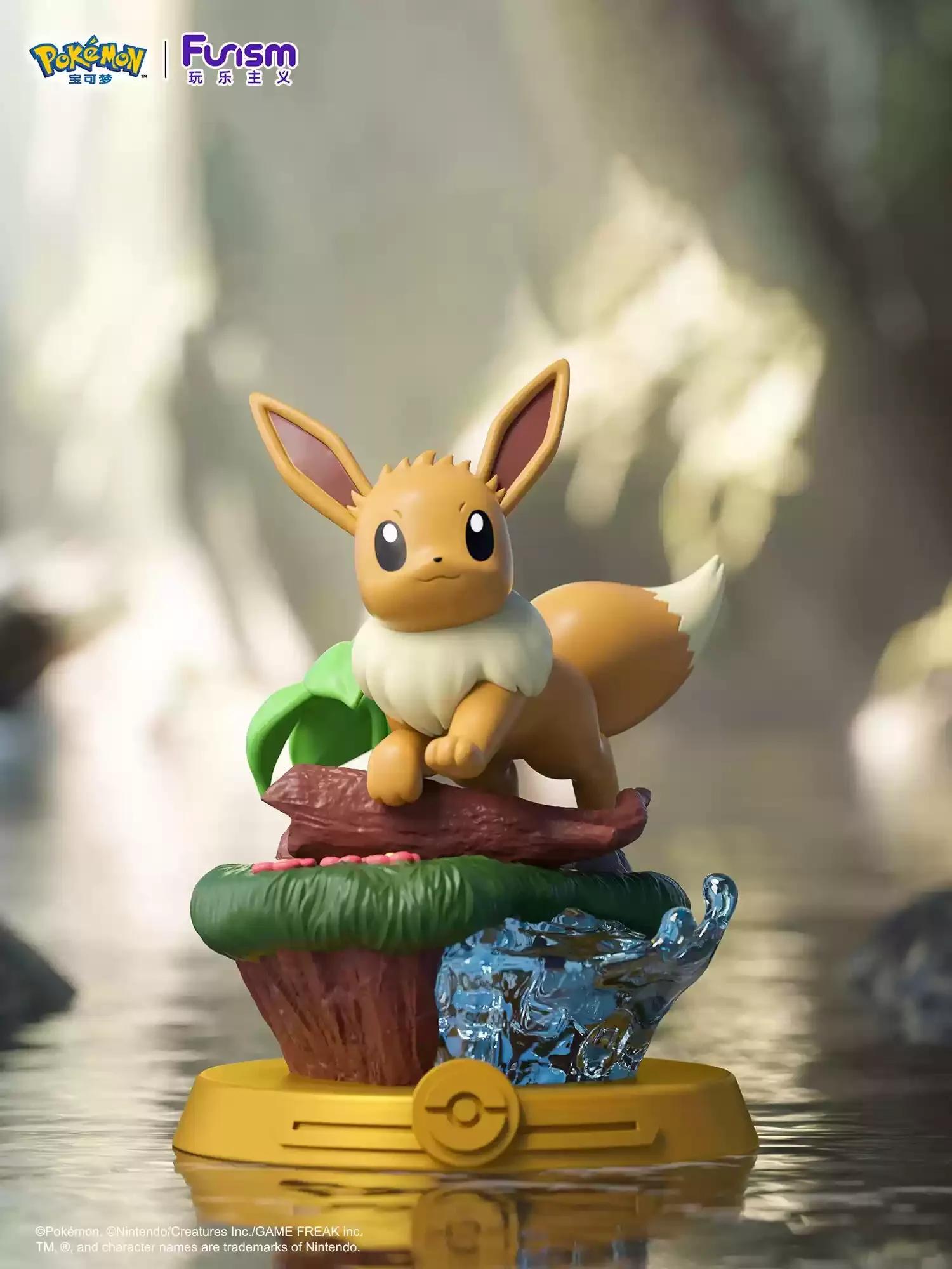 Anime Pokemon funisme aventure Eevee costume de famille boîte aveugle Jolteon Sylveon figurine Colle