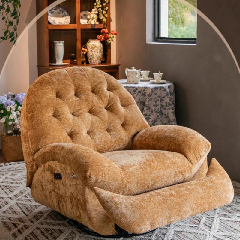Massage chauffage USB canapé luxe rotatif commande vocale simple petite Chaise canapé salon moderne 