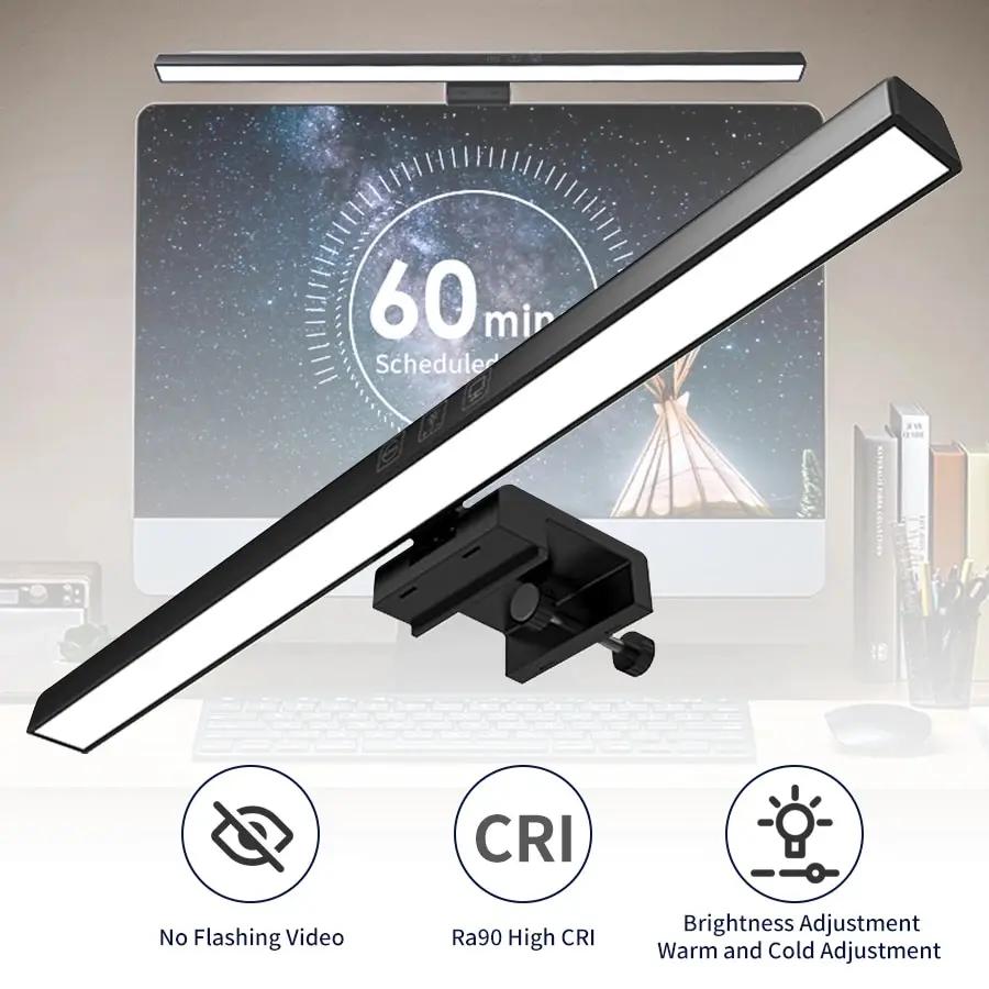 LED lampe de bureau moniteur barre lumineuse PC ordinateur écran réglable lumière 33 cm 50 cm bureau