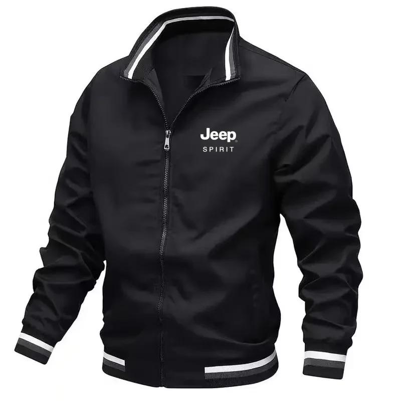 Nouvelle veste décontractée à col montant pour homme Jeep 2026, haute qualité, printemps-automne, co