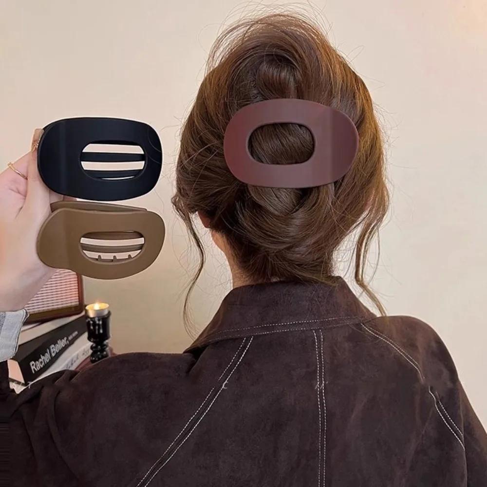 Pince à cheveux PC pour femmes, nouveau Design léopard mat incurvé plat, Barrettes de coiffure en ac
