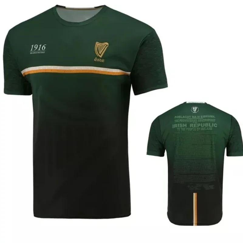 1916 maillot de commémoration 3D imprimé sport Football T-Shirt Collins maillot de commémoration Irl