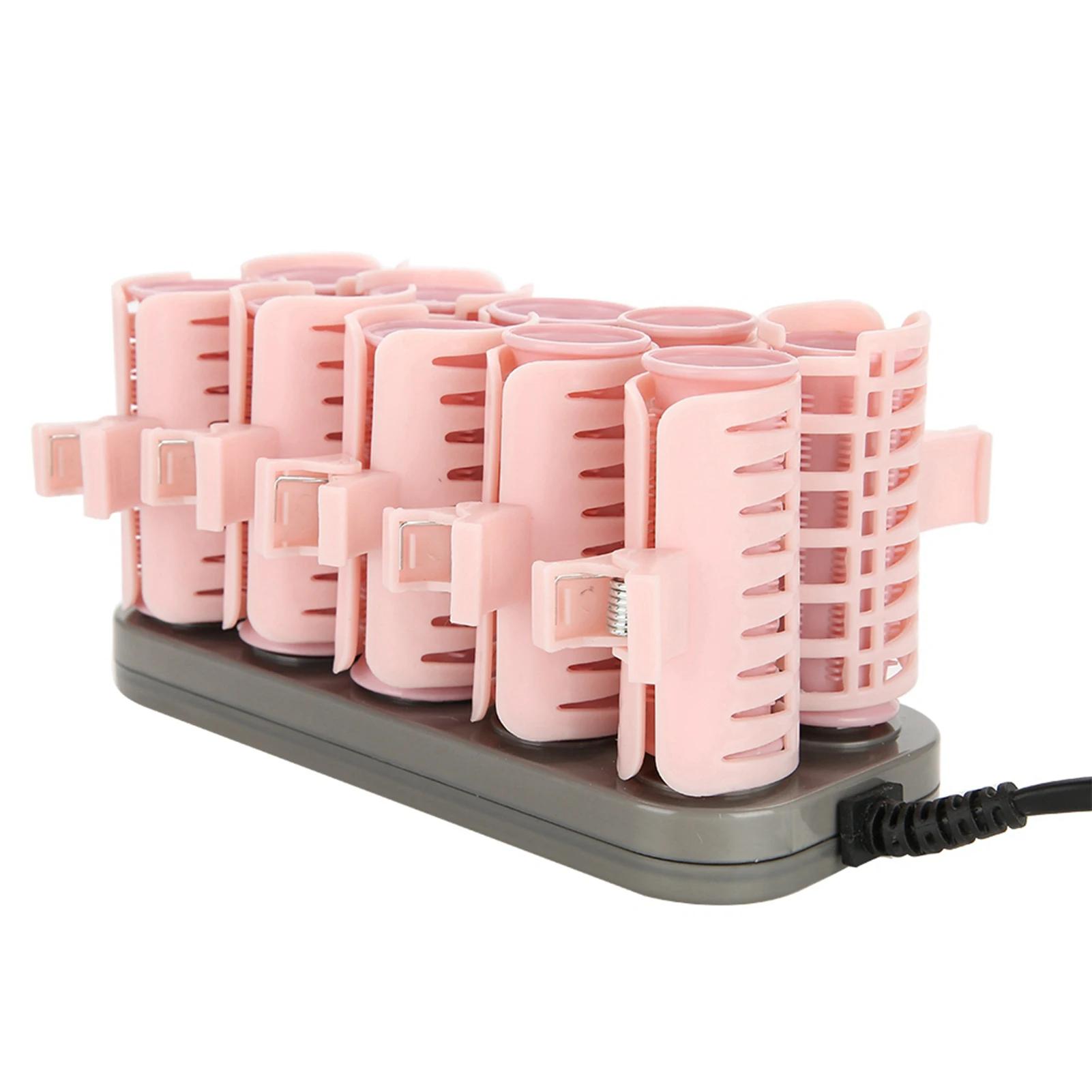 Rouleau chauffant électrique professionnel, 10 pièces, Tube de cheveux, Style de mise à niveau