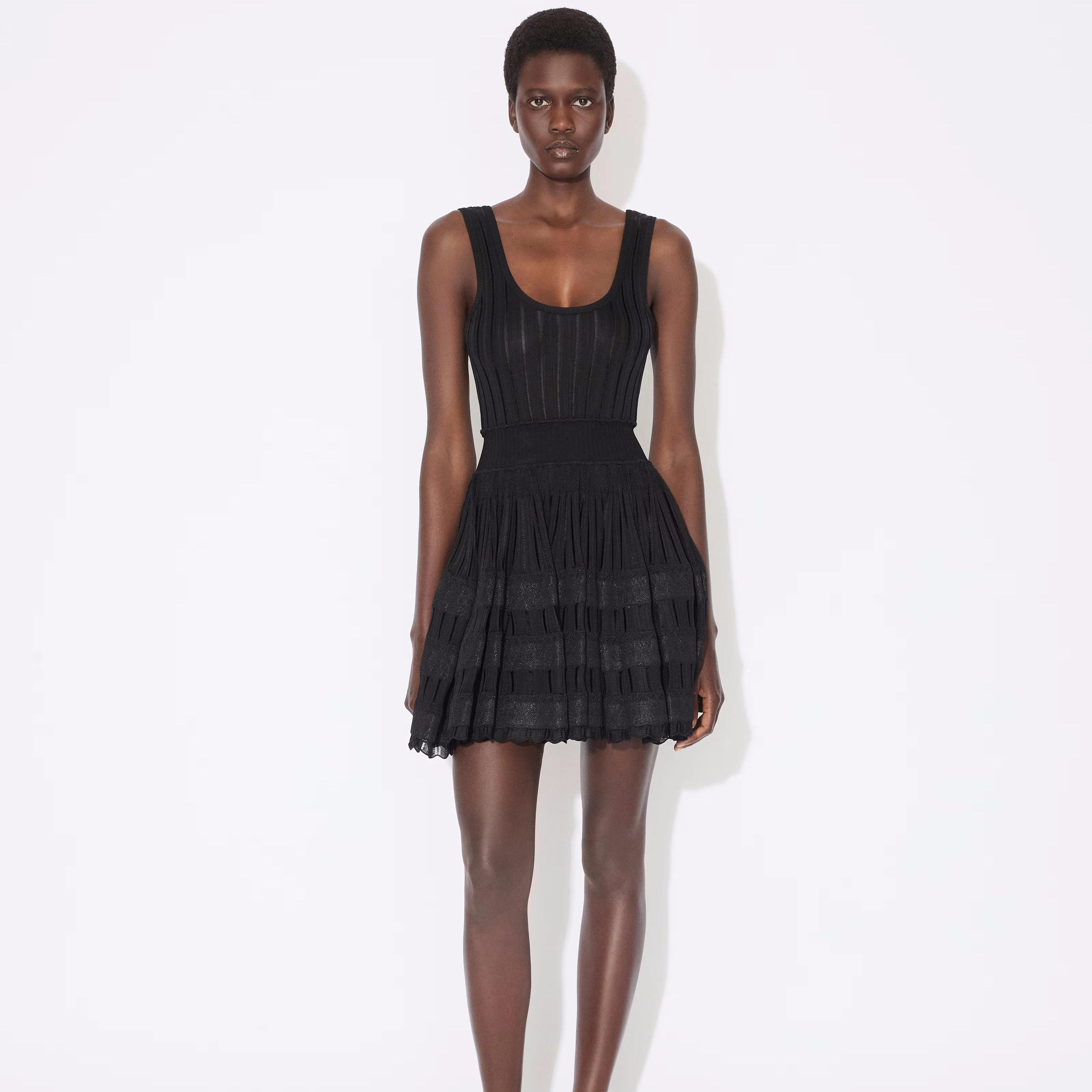 Robe élégante pour femme de marque de luxe parisienne, sexy, décontractée, pour soirée, sans manches