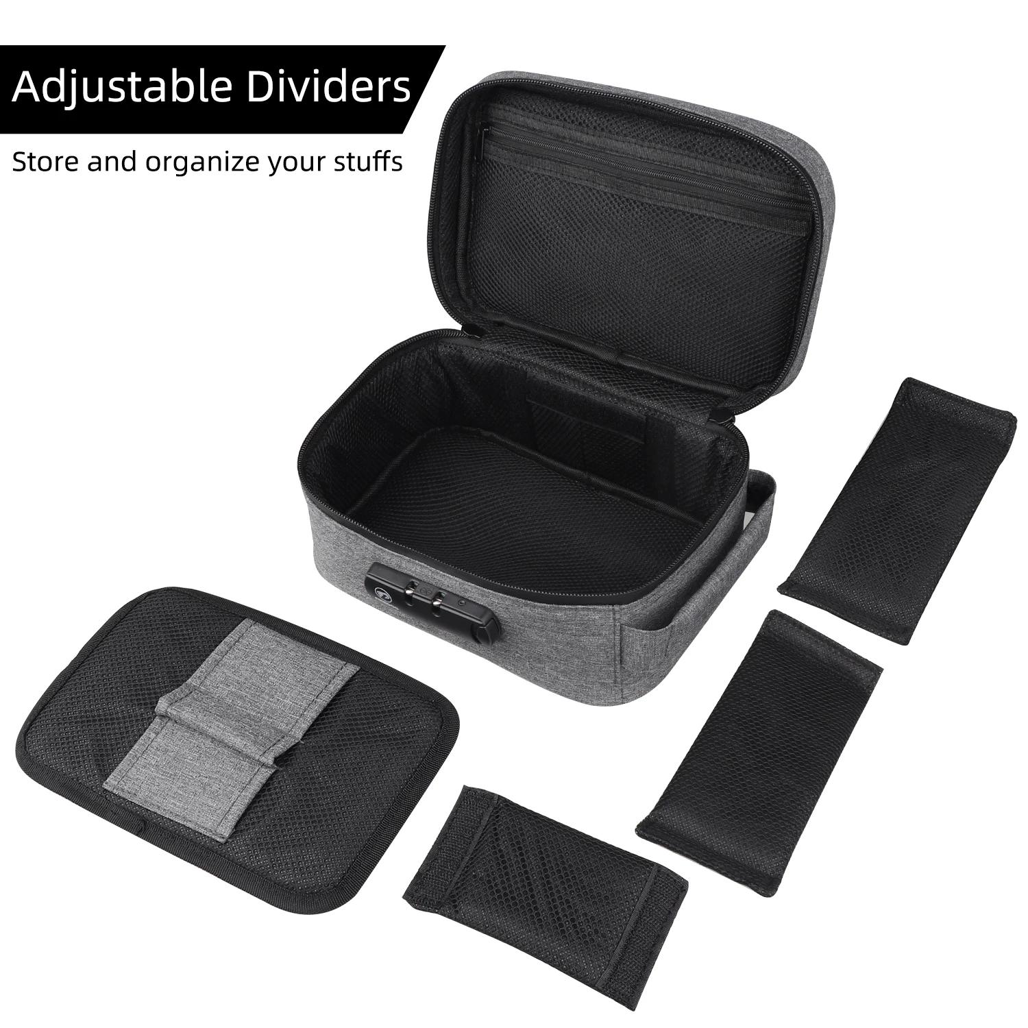 FIREDOG Étui anti-odeur avec sac de rangement pour conteneur à serrure à combinaison