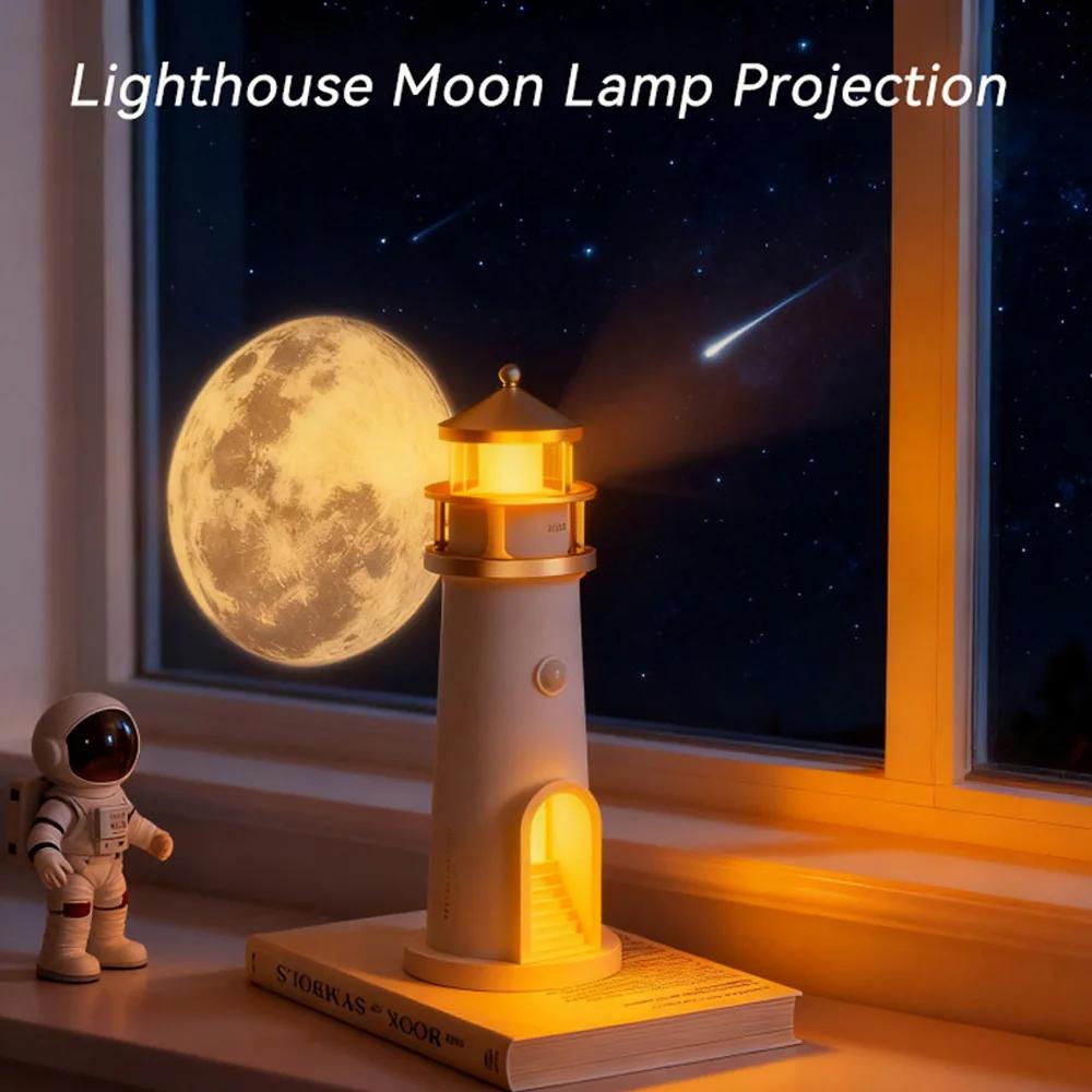 Lampe lunaire Projection phare lampes veilleuse télécommande Bluetooth musique capteur de mouvement 