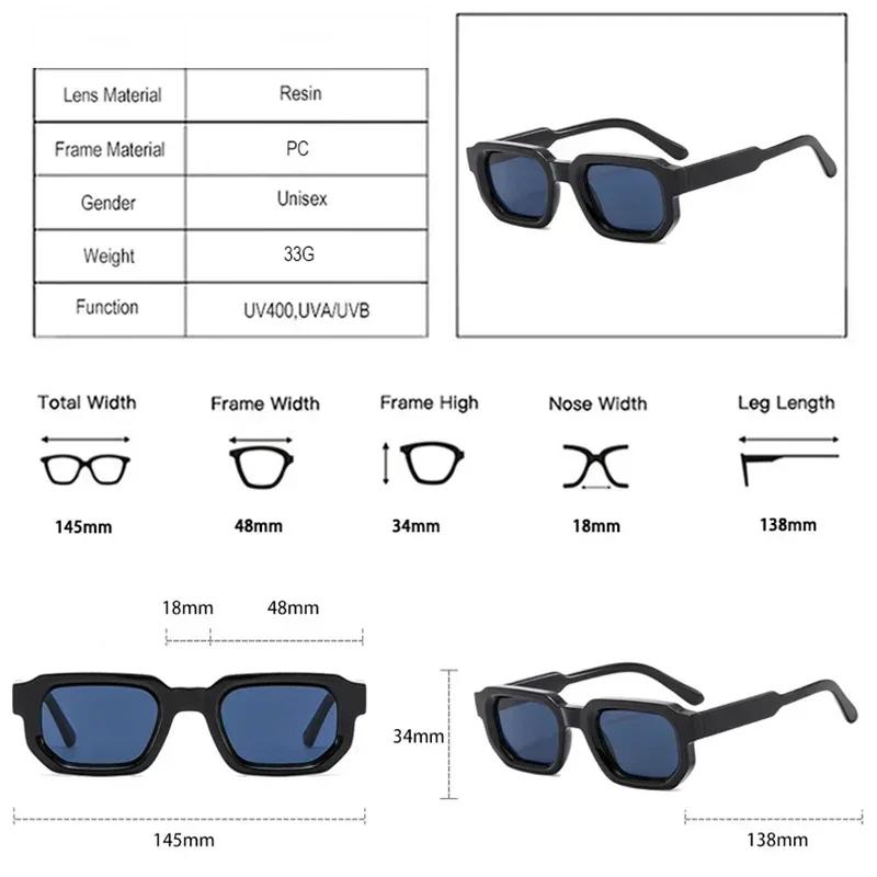 JNPCXI mode bleu carré lunettes de soleil pour femmes hommes rétro luxe concepteur clair lentille lu