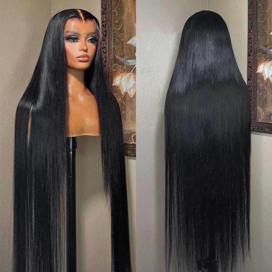 Wulala-Perruque Full Lace Wig naturelle lisse Sophia, cheveux humains, 13x4, 13x6 HD, pre-plucked, 3