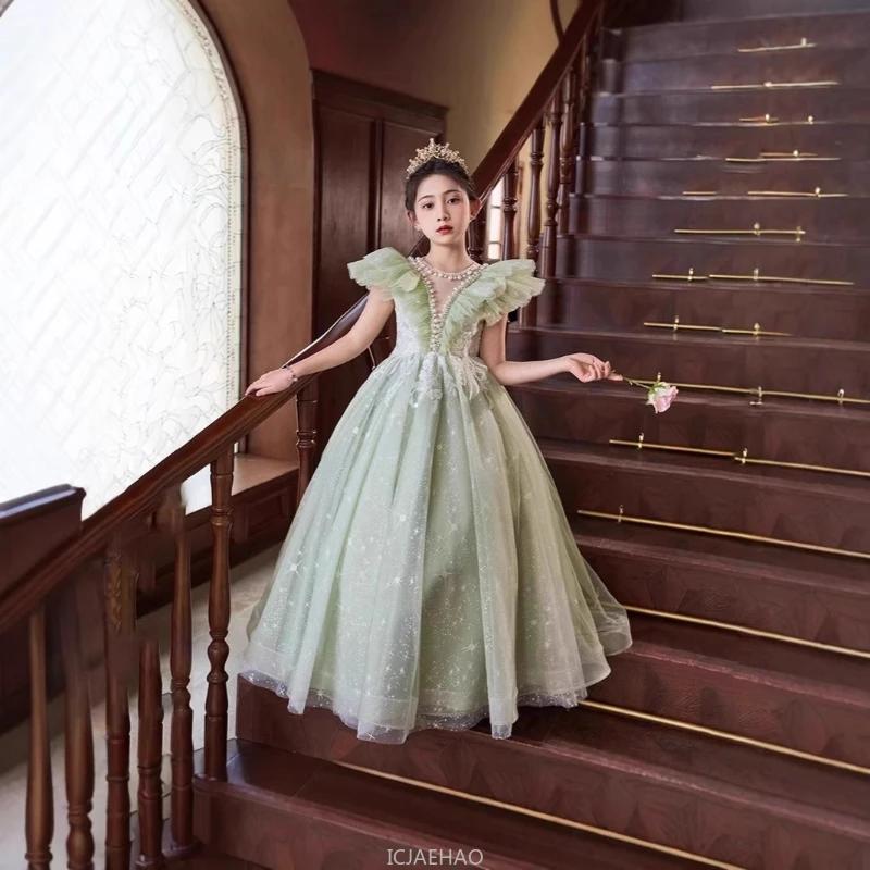 Robe de Soirée 2026 pour Filles, Robe de Princesse pour Mariage, Spectacle de Piano, Demoiselle d'ho