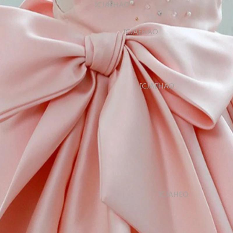 Robe de Princesse Tutu Rose Style Coréen pour Bébé Fille, Tenue de Fête Formelle pour Enfants d'un A