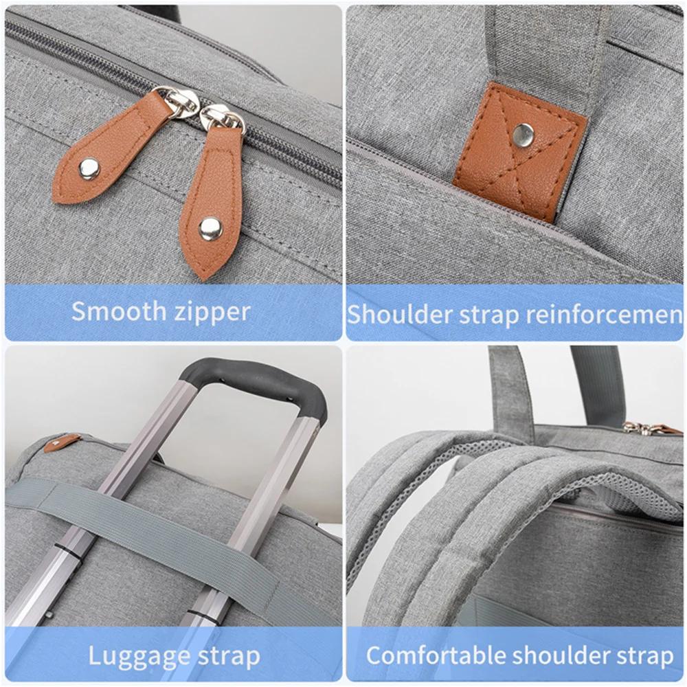 PANGDUpun-Sacs à couches avec sac à sucette pour papa, sac à dos spinal pour voyage, sac à dos maman