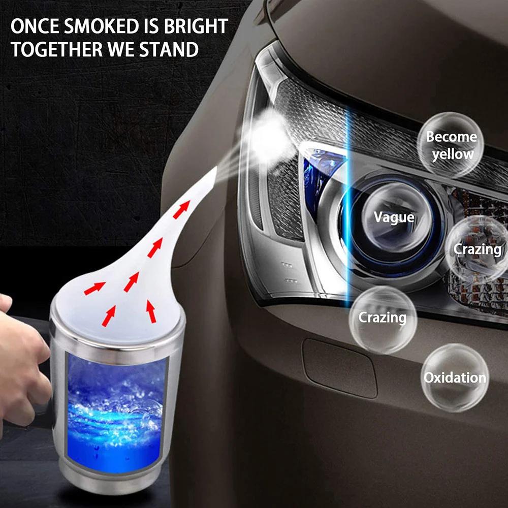 Kit de polissage chimique pour phares de voiture, 800ML, liquide polymère, réparation, dissolvant de