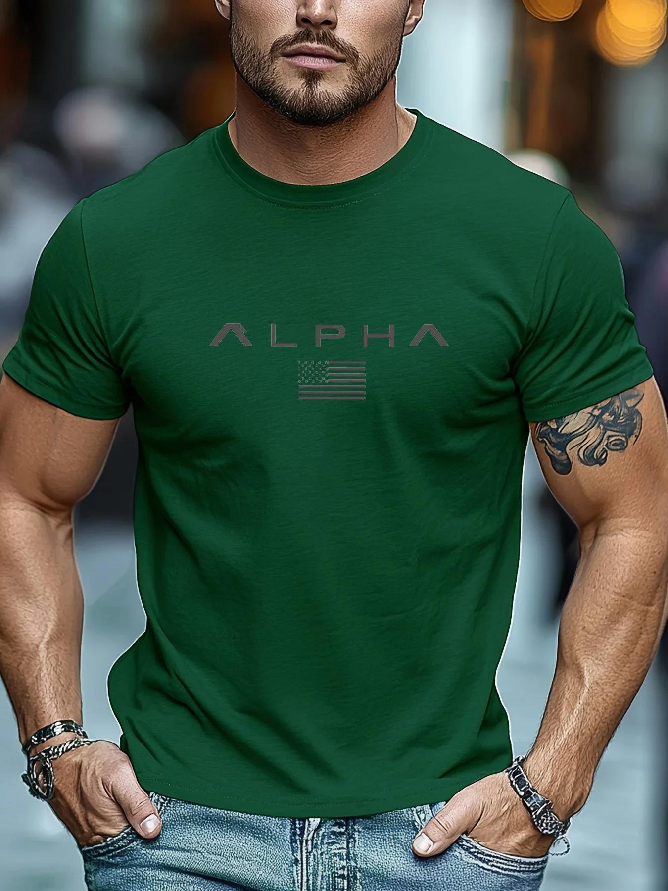 T-shirt de sport décontracté pour homme, col rond, manches courtes, coupe ample, séchage rapide, idé